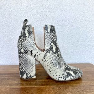 Steve Madden Rookie Natural Snake Ankle Booties